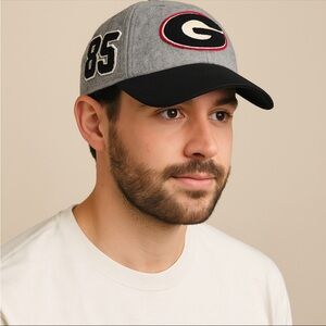 47 Brand University of Georgia Wool Blend Cap OSFA Gray Black Felt “G” Logo Hat